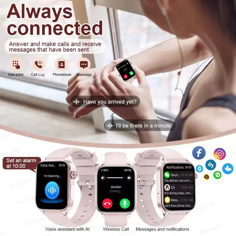 AI Health Smart Watch With ECG – Lipid & Uric Acid Monitor